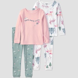 Carter's Just One You® Baby & Toddler Girls' 4pc Long Sleeve Cotton ...