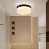 KWPZQEB Ceiling Light, Iron Round Low Profile Ceiling Light, 24W Flush Mount Ceiling Light, 3 Color Temperature Options for Bedroom, Closet Room - 3 of 4