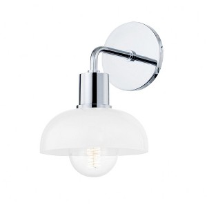 Mitzi Kyla 1 - Light Wall Light in  Polished Chrome Opal Glossy Shade - 1 of 1