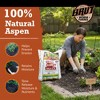 Brut Worm Farms Organic Aspen Mulch, High Water Retention for Gardens, 28 lbs. - 3 of 4