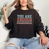 Simply Sage Market Women's Graphic Sweatshirt You Are Enough Stripes - 2 of 3