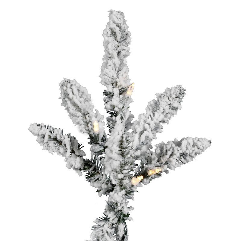 Vickerman Flocked Utica Fir Artificial Christmas Tree, 2 of 6