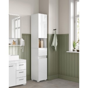 Bathroom cabinets tall slim sales