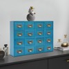 YIYIBYUS 16 Drawer Cabinet, Wooden Medicine Cabinet, Desktop Drawer Organizer - 3 of 4