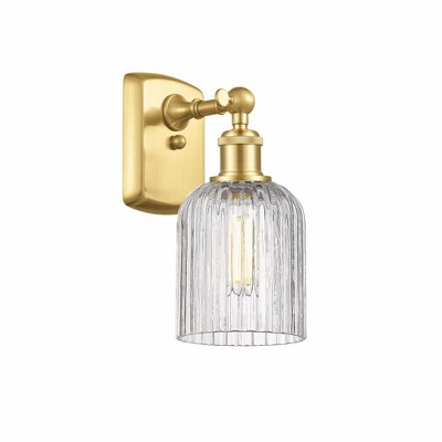Bridal Veil - 1 Light Wall Sconce In Art Deco Style-10 Inches Tall and 5 Inches Wide