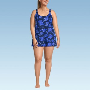 women's plus size swim dress with shorts Plus Size - Wireless Swim Dress With Brief