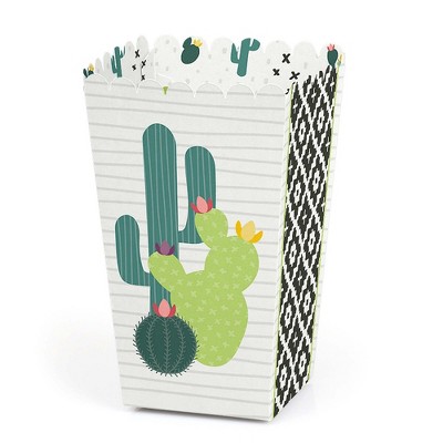 Big Dot of Happiness Prickly Cactus Party - Fiesta Party Favor Popcorn Treat Boxes - Set of 12