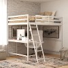 Flash Furniture Riley Loft Bed Frame with Desk, Wooden Bed Frame with Protective Guard Rails & Ladder for Kids and Teens - 2 of 4