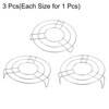 Unique Bargains Stainless Steel Round Cooking Rack for Roasting Baking 3 Pcs - 3 of 4