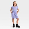 Girls' Short Sleeve Knit Dress - Cat & Jack™ - 3 of 3