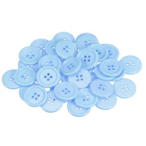 Unique Bargains Resin DIY Craft Flat 4-Hole Sewing Buttons 100 Pcs - 1 of 4