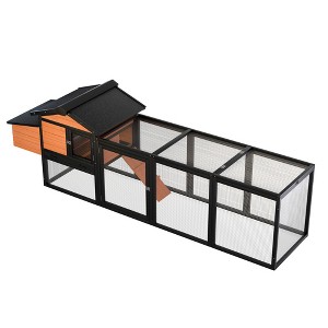 JUJABU Large Wooden Chicken Coop with Nesting Box, Waterproof for Backyard - 1 of 4