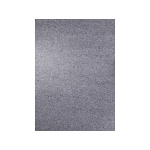 Non-Slip Gripper Mat Floor Protector Polyester Felt and Rubber Indoor Area Rug Pad, 2'x4', Neutral Grey - Blue Nile Mills