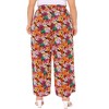 Agnes Orinda Women's Plus Size Wide Leg Mid Rise Front Tie with Pocket Casual Flowy Floral Boho Palazzo Pants - 4 of 4