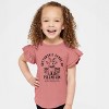 The Juniper Shop Cottontail Candy Premium Chocolate Flutter Sleeve Tee - 2 of 4
