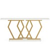Resenkos Entryway Table, Console Sofa Table,70.9" Console Table, Modern Sofa Table with Faux Marble Tabletop,Faux Marble  & Gold - 2 of 3