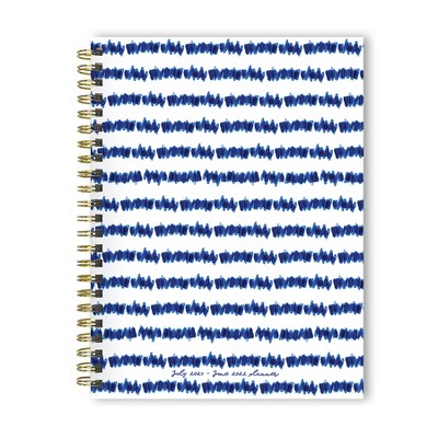 2021-22 Academic Planner 6" x 8" Dyed Stripes Daily/Weekly/Monthly - The Time Factory