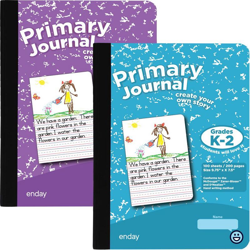 Enday Primary Journal Story Composition Notebooks, Half Ruled Notebook - 100 Sheets, 1 of 5