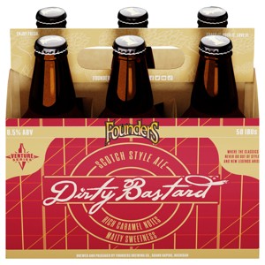Founders Dirty Bastard Scotch Style Ale Beer - 6pk/12 fl oz Bottles - 1 of 4