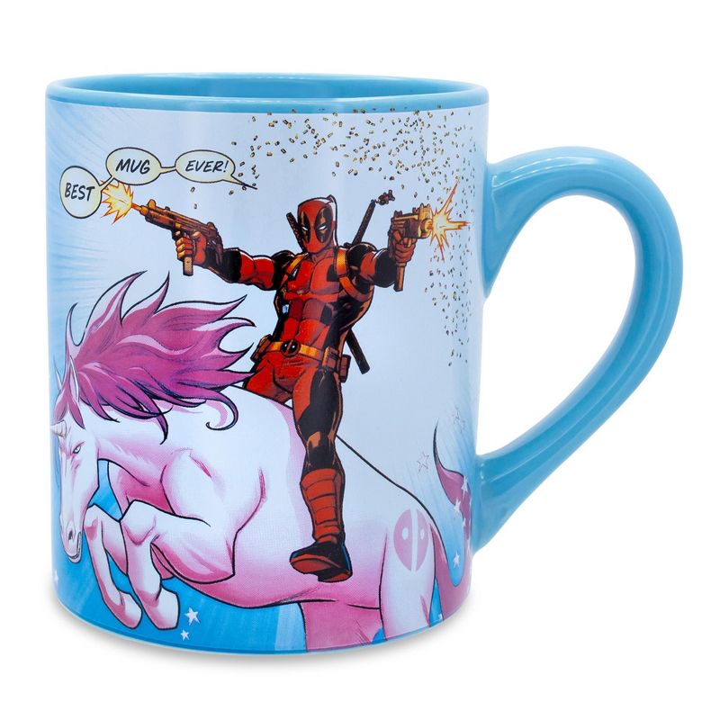 Silver Buffalo Marvel Comics Deadpool "Best Mug Ever" Ceramic Mug | Holds 14 Ounces, 1 of 7