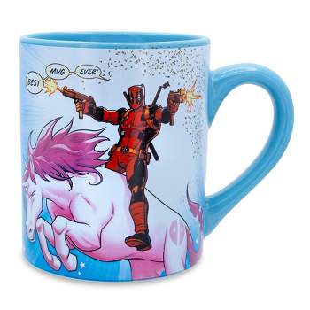 Silver Buffalo Marvel Comics Deadpool "Best Mug Ever" Ceramic Mug | Holds 14 Ounces
