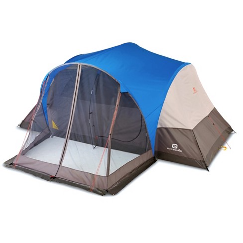 Outbound 8 Person 3 Season Easy Up Camping Dome Tent With Rainfly & Porch :  Target