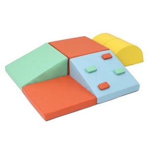 5-Piece Foam Climbing Blocks for Toddlers - Soft Indoor Play Gym Set for Climbing & Crawling (Ages 1-3) - 1 of 4
