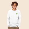 Dalix Alien Embroidered Fleece Crewneck Long Sleeve Sweatshirt Mens - 2 of 4