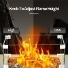 ZAFRO 20 Inch Fire Pit Square Gas Fire Table with Lava Rocks & Protective Cover for Parties/Backyard/Garden - 4 of 4