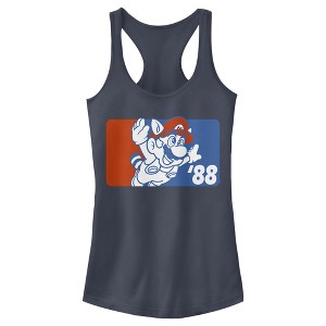 Juniors Womens Nintendo Racoon Mario 1988 Racerback Tank Top - 1 of 3