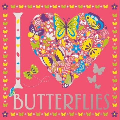 I Heart Butterflies - (I Heart Pocket Colouring) (Paperback)