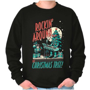 Rocking Around The Christmas Tree Sweatshirt for Men or Women Brisco Brands - 1 of 4