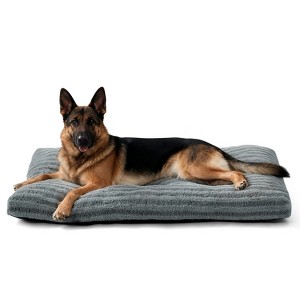JOEJOY  Super Soft Calming Pet Bed, Reversible Plush Mat with Anti-Slip Base, Comfortable Pad for Dog Crate & Furniture Protection - 1 of 4