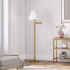 Hampton & Thyme Swing Arm Floor Lamp with Fabric Empire Shade - 3 of 4