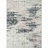 2' X 3' Blue and Gray Abstract Area Rug - 4 of 4