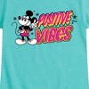 Girls' - Disney - Positive Vibes Fitted Short Sleeve Graphic T-Shirt - 2 of 4