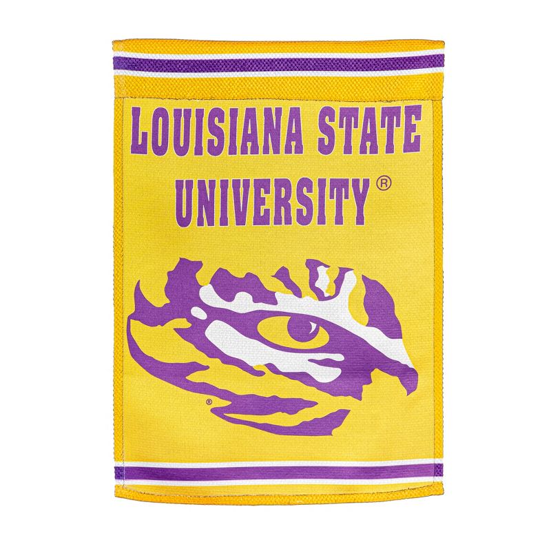 Embossed Suede Flag, House Size, Louisiana State University, 3 of 4