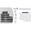 Delara Organic Cotton Luxuriously Plush Bath Towel Set, GOTS & Oeko-TEX Certified, Soft, Quick Dry & Ultra-Absorbent - 2 of 4