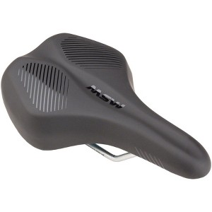 MSW SDL-164 Spin Fitness Saddle - Black Soft-Touch Cover High Density Foam - 1 of 4