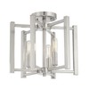 Savoy House Benson 3 - Light Semi-Flush Mount in  Satin Nickel - 4 of 4
