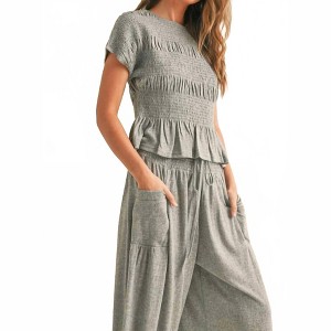 Women's Sophia Smocking Detail Top - MIOU MUSE - 1 of 3