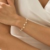 Gold/Silver Pearl Bracelets - 14K Gold Plated Dainty Pearls Beaded Chain Heart Bracelets - 3 of 4