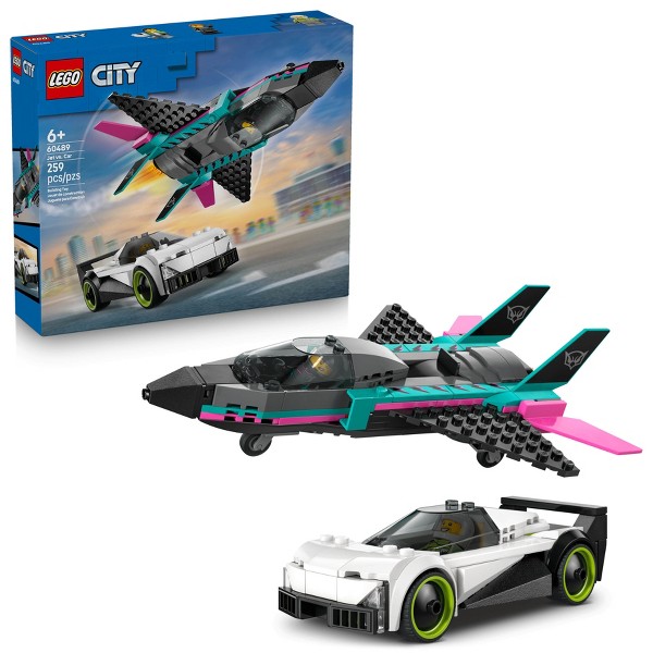 LEGO City Jet vs. Auto Juguetes de Construcción para Niños 60489