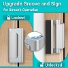 DOMETOUR Home Security Door Lock, Door Reinforcement Lock Child Proof, Front Door Locks Flip Door Guardian for Inward Swinging Door Withstand 800lbs - 4 of 4