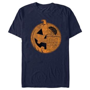 Men's Star Wars Halloween Death Star Jack-O'-Lantern T-Shirt