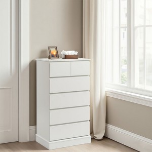 Okak Modern Concealed Handles Dressers with Large Drawers,Chest of Drawers for Bedroom,Entryway,Wooden Dresser Organizer Cabinet - 1 of 4