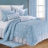 C&F Home 26" x 26" Colonial Williamsburg Eliza Lace Blue Cotton Euro Sham - Machine Washable - 3 of 3