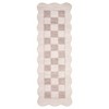 2x6FT Modern Washable Area Rug for Living Room, Foldable Floor Rug with Non Slip Backing, Low Pile Stain Resistant Indoor Carpet for Dorm, Beige - 3 of 4