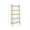 NicBex 5-Tier Mid-Century Modern Bookshelf,73" Tall Book Rack with Solid Wood Frame for Bedroom,Living Room,Office,Easy Assembly - 3 of 4