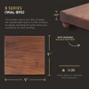 John Boos Cutting Board for Kitchen, 1.5 Inches Thick Edge Grain Square Boos Chopping Block with Wooden Bun Feet - 2 of 4